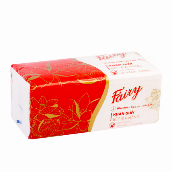 Khăn giấy bếp đa năng Fairy 100 tờ - Image 2